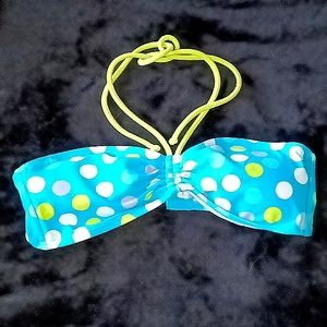 Polka dot swim top